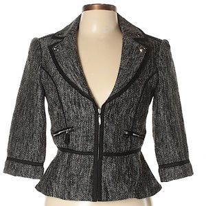 LIKE NEW White House Black Market Peplum Blazer